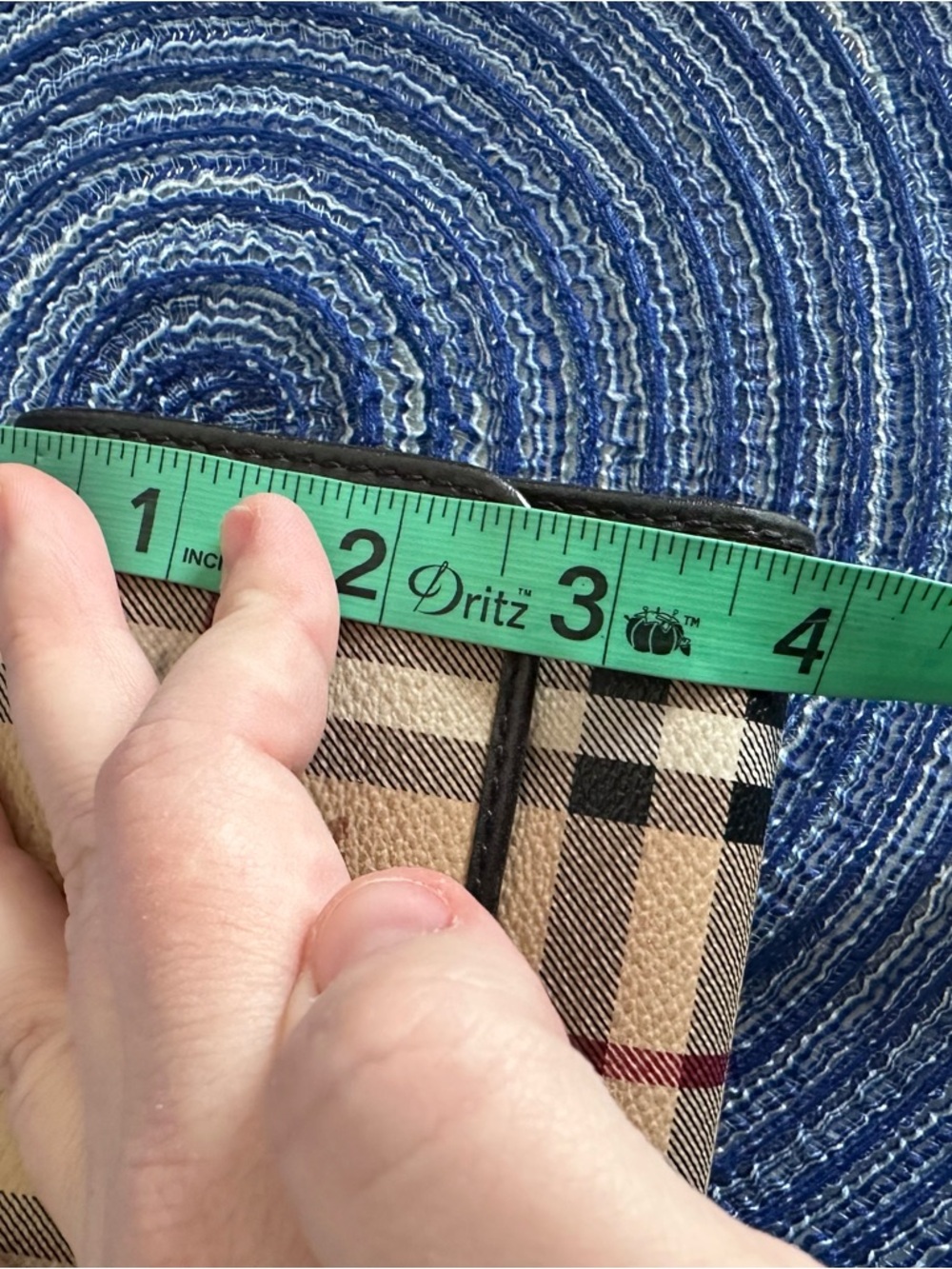 Burberry Beige Black Red Check Wallet - Picture 14 of 15